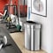 Hls Commercial 18 gal Half-Round Indoor Metal Can, Silver, Open Top, Stainless Steel, 12.4 in HLS18DOT - alternate 6
